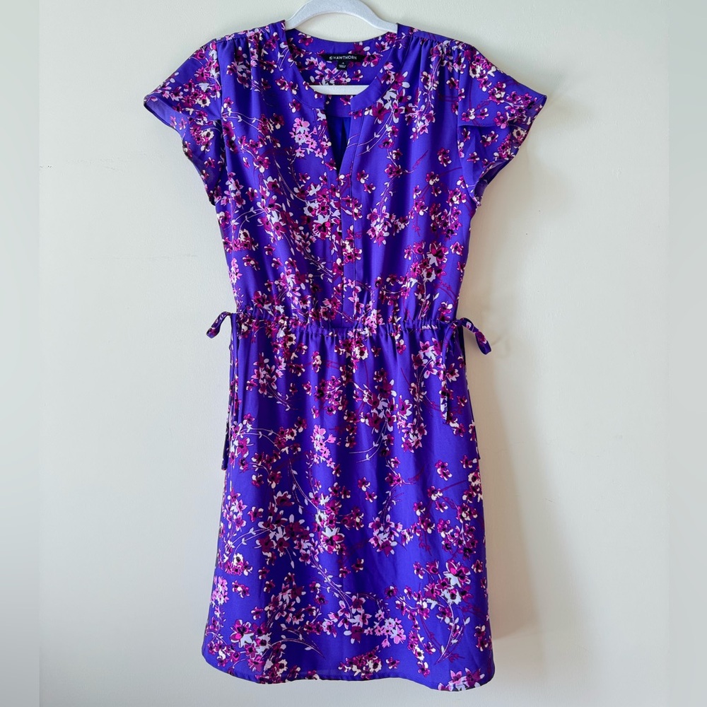 41 Hawthorn Purple Floral Womens Dress